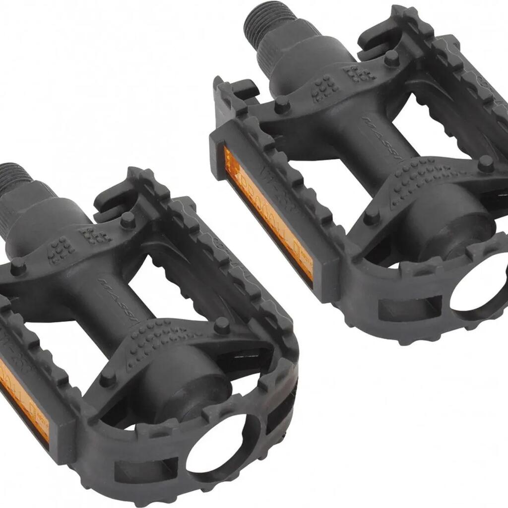 Pair of Massi M613 Black Plastic Pedals
