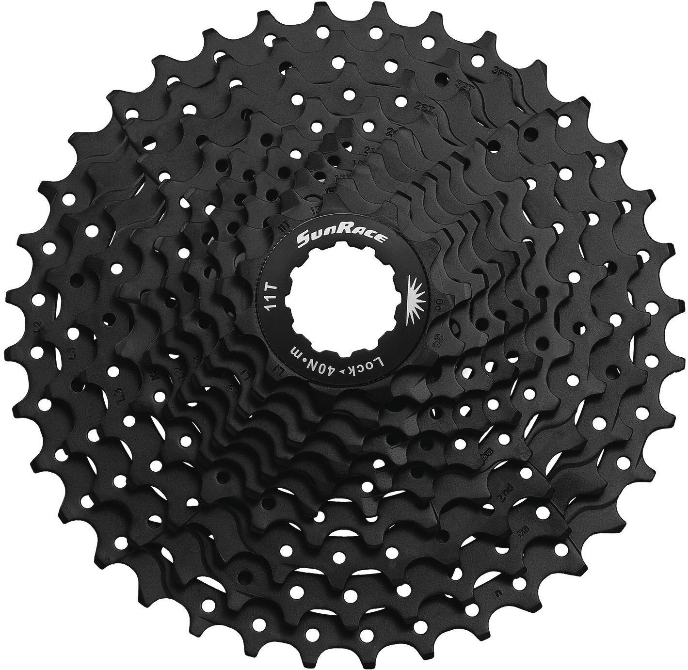 Casete SunRace CSMS1 10 Velocidades Negro 2/2