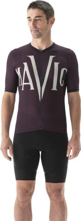 Mavic Heritage Kurzarmtrikot Aubergine/Schwarz 3/6