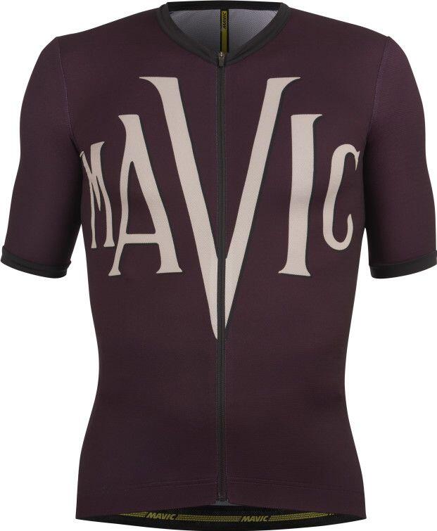 Mavic Heritage Kurzarmtrikot Aubergine/Schwarz 1/6