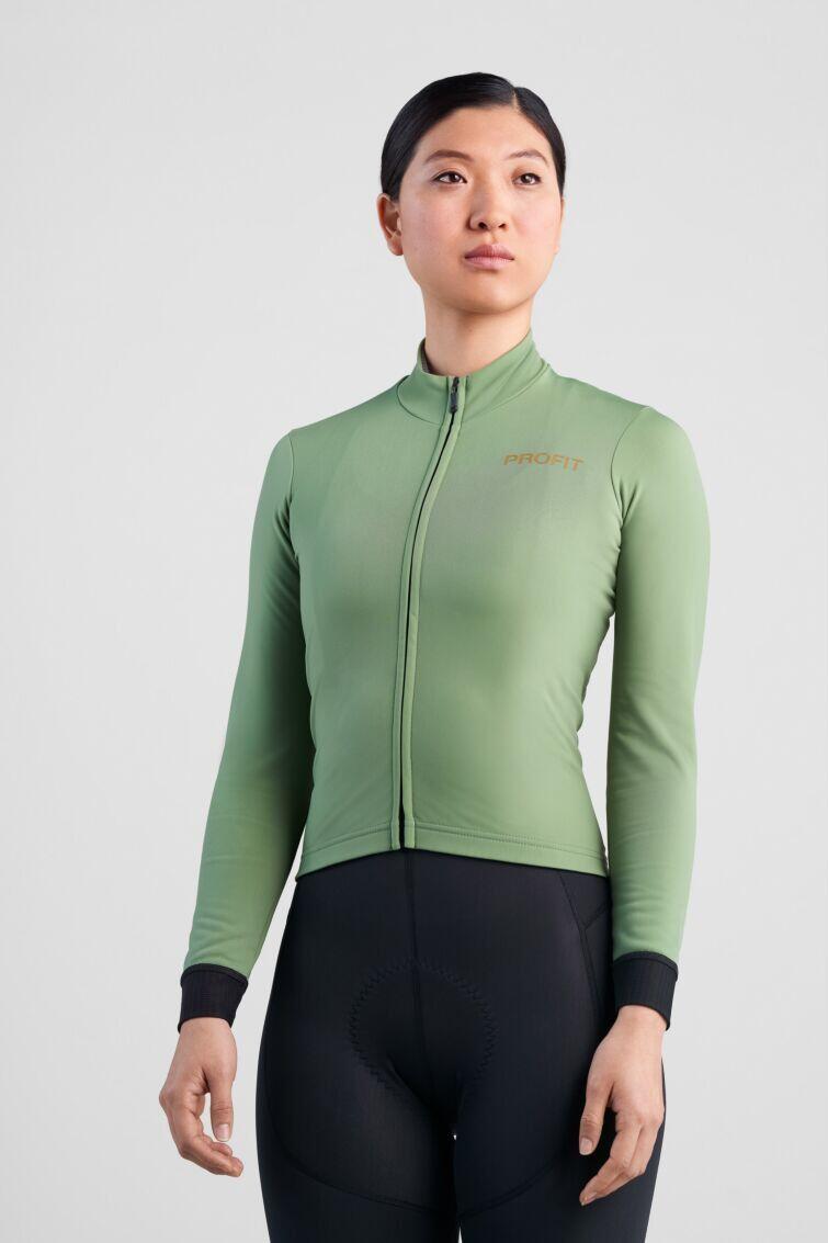 Camiseta de manga larga para mujer Spiuk Profit Cold&Rain W Verde 2/6