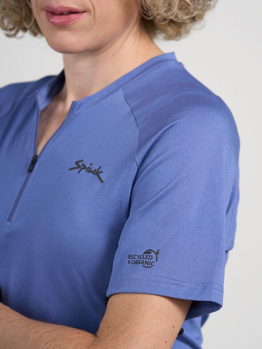 Camiseta unisex de manga corta Spiuk All Terrain Azul 4/5