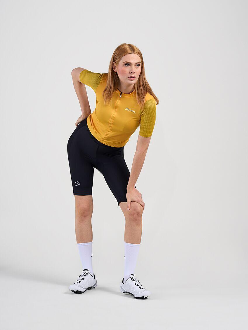 Maillot Spiuk Anatomicde manga corta para mujer Amarillo 3/5