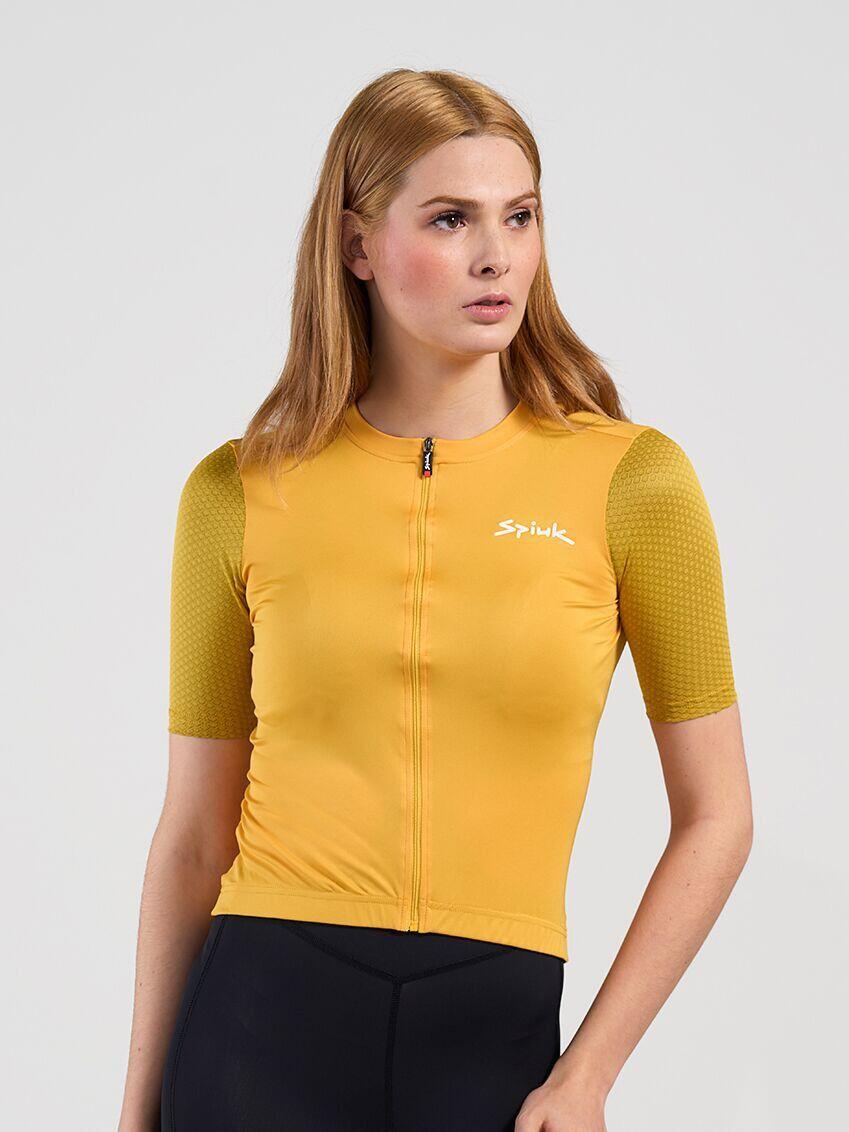 Maillot Spiuk Anatomicde manga corta para mujer Amarillo 2/5