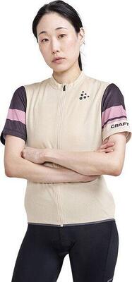 Craft women's core endur beige black korte mouw jersey