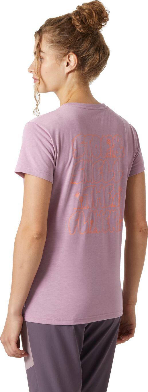 T-shirt Helly Hansen Skog Recycled Graphic Violet Femme 2/6