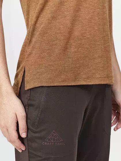 T-Shirt Manches Courtes Craft ADV Trail Wool Marron Femme 6/7