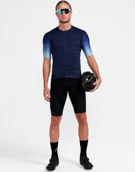 Craft Adv Aero Short Sleeve Jersey Navy Light Blue 3/4