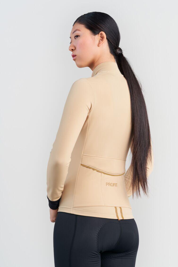Maillot Manches Longues Femme Spiuk Profit Cold&Rain Beige 4/6