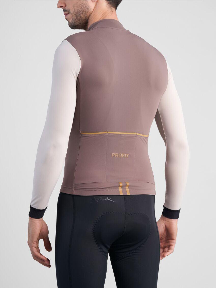 Spiuk Profit Ultralight Long Sleeve Jersey Brown/Beige 5/6