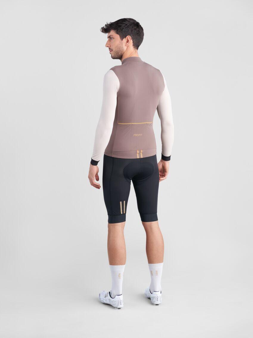 Spiuk Profit Ultralight Long Sleeve Jersey Brown/Beige 4/6