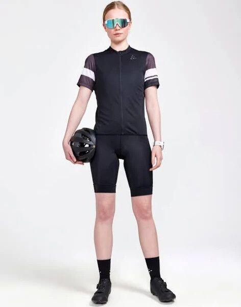 Maillot manga corta Craft Core Endur Mujer Negro Gris 3/5