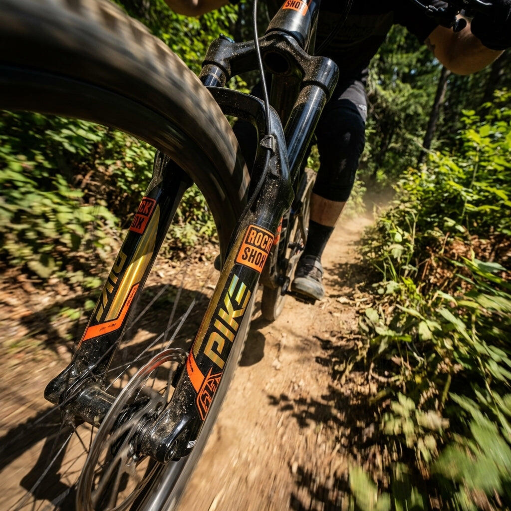 Forcella Rockshox Kit Autocollant Kit Troy Lee Designs 35mm Gold/Orange 3/3
