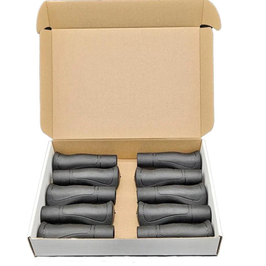 Herrmans Ergo 84B handlebar grips 120/90 mm black 15 sets workshop box