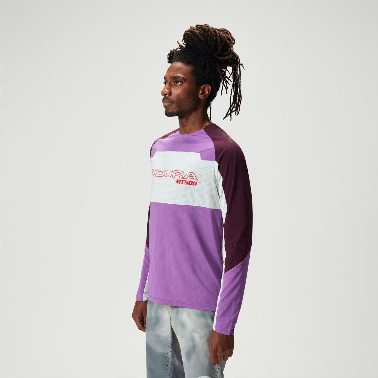 Maglia a manica lunga Endura MT500 Burner Lite Purple 2/7
