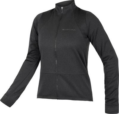 Endura gv500 women's long sleeve jersey black
