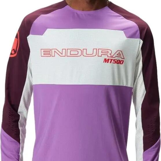 Endura MT500 Burner Lite Purple Long-Sleeve Jersey