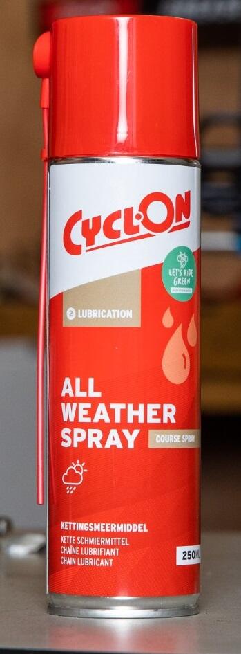 Cyclon All Weather Spray 250 ml - Lubrificante idrofobo per bici. 2/2