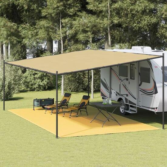 Vidaxl Zeltteppich 400x600 cm Beige - Komfort für das Camping