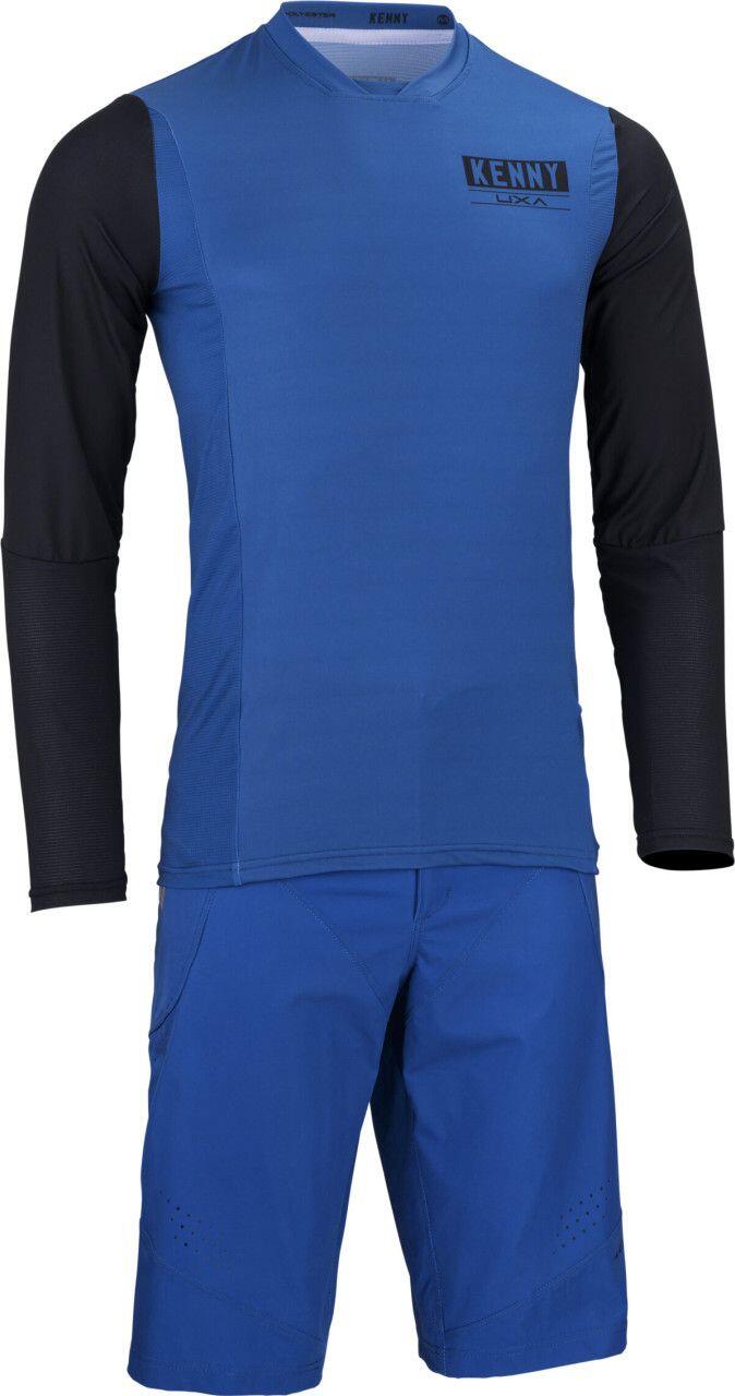 Kenny Charger Langarmtrikot Blau/Schwarz 3/4