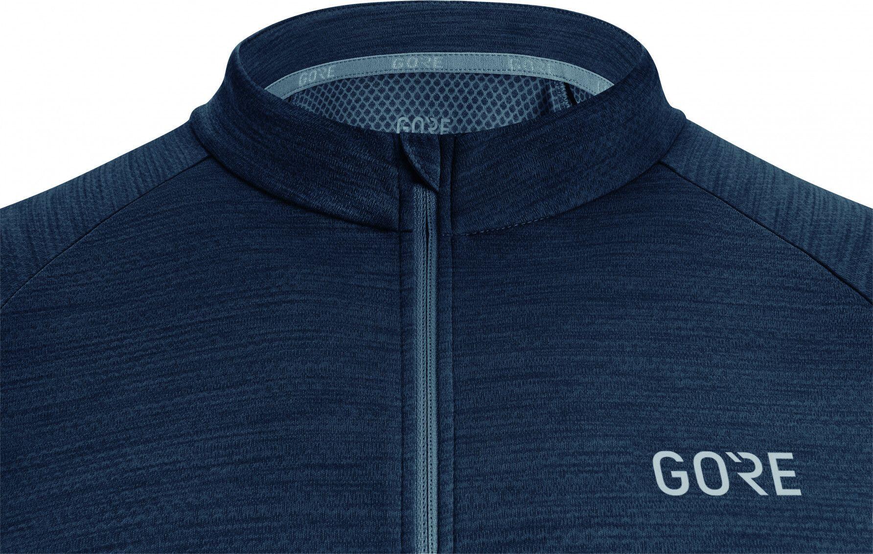 Gore Wear C3 manga curta Jersey azul 3/4