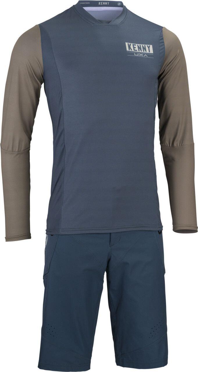 Kenny Charger Camisola de Manga Comprida Azul/Cáqui 3/4