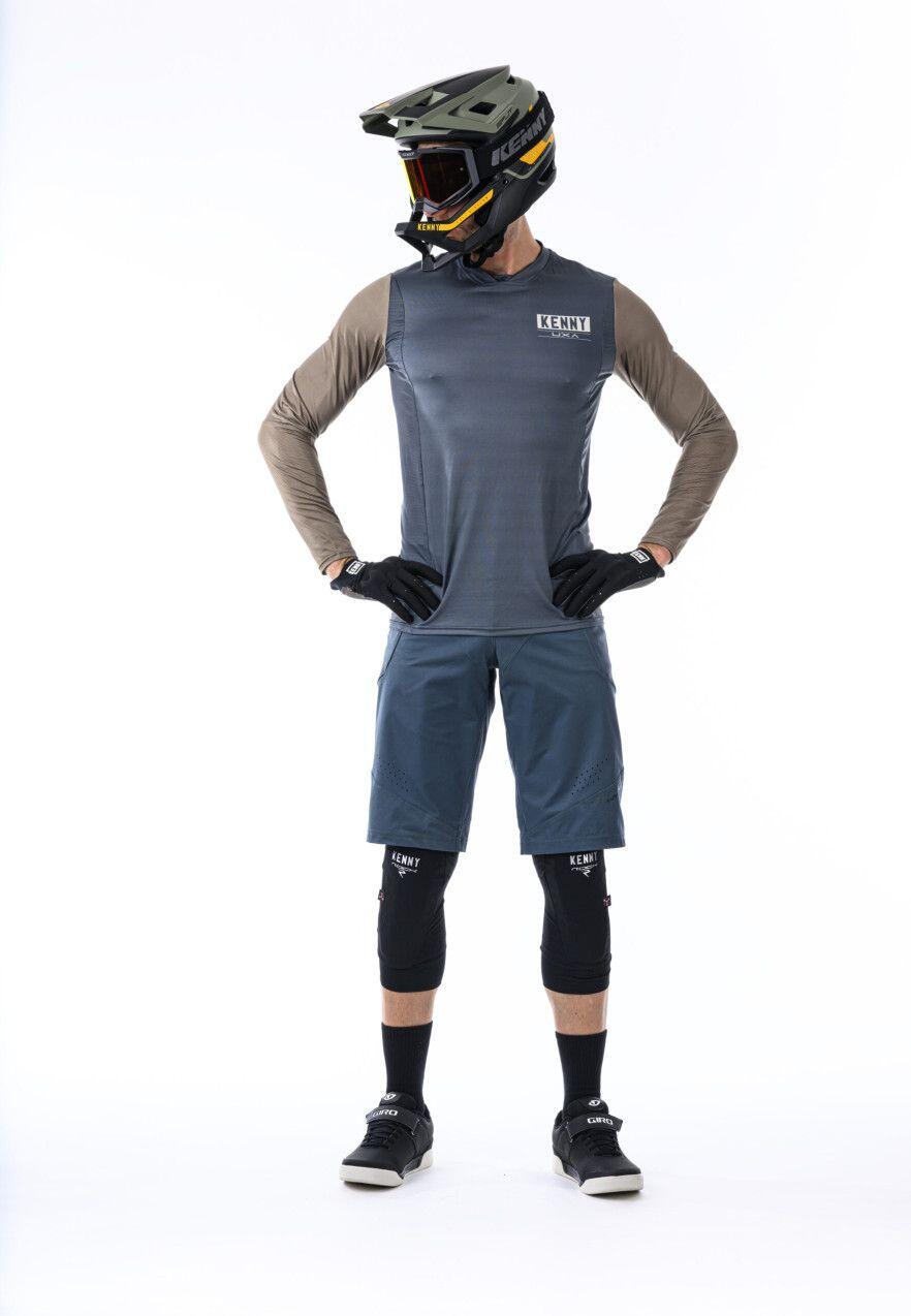 Kenny Charger Camisola de Manga Comprida Azul/Cáqui 4/4