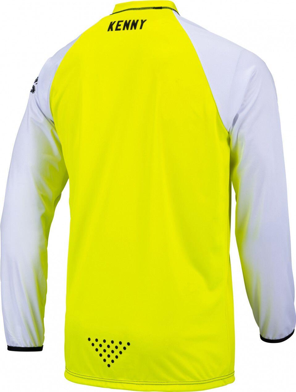 Maillot Manches Longues Kenny Defiant Blanc / Jaune Fluo 2/2