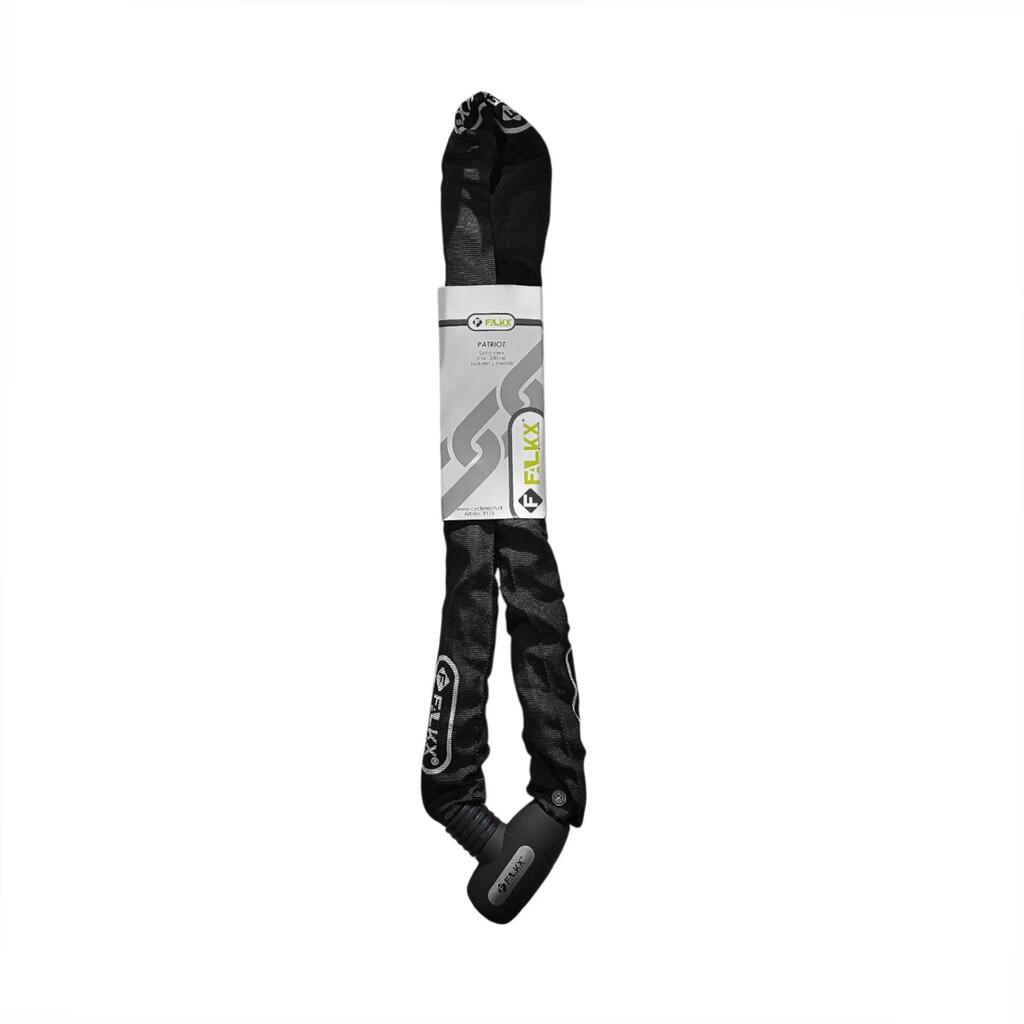 Falkx Patriot 8.5x1200mm Black Chain Lock with Nylon Cover