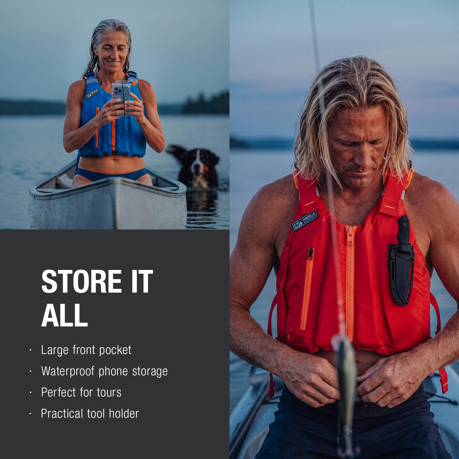 Zwemvest 50N Kajak & SUP Unisex Ara Mesh 50–120 kg – High-Back 5/6