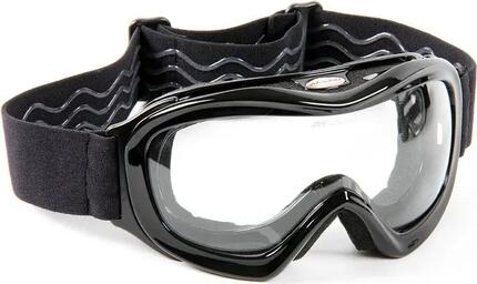 Massi O'Show Serie Maske | Schwarz | Klare Linsen