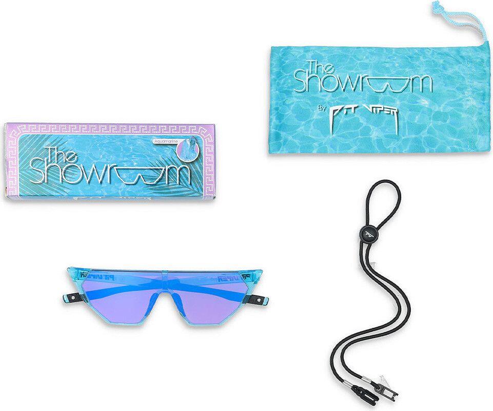 Paire de Lunettes Pit Viper The Aquamarine Showroom Bleu/Rose 3/7