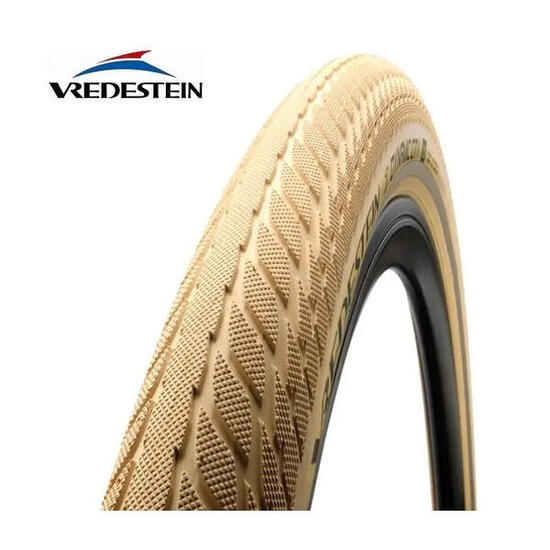 Opona Vredestein Dynamic City 28 x 1,75 kremowa z odblaskiem