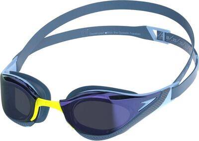 Speedo fastskin pure focus zwembril spiegelblauw/grijs