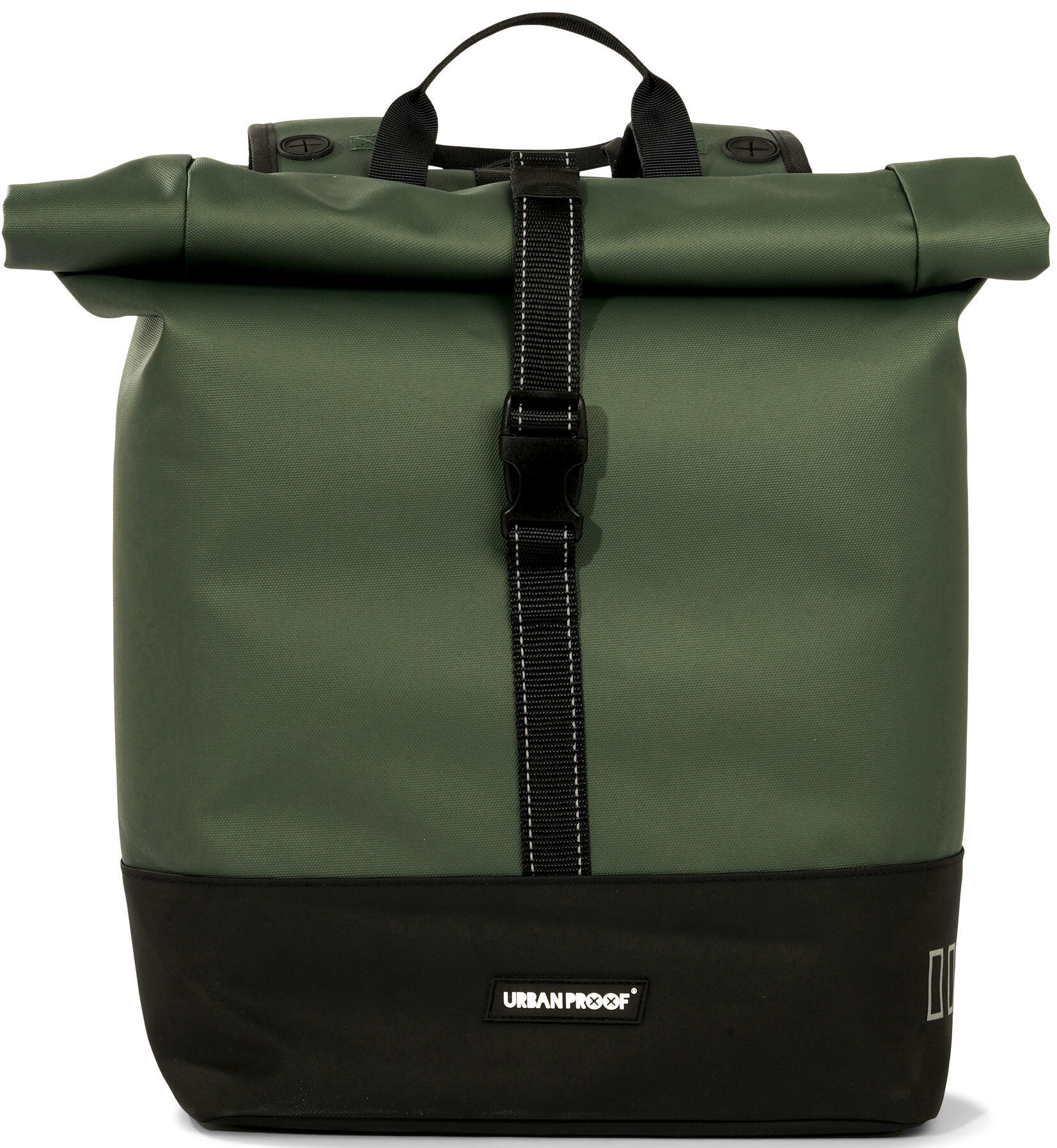 Urbanproof Rolltop Doppelfahrradbeutel 38 Liter Grün 2/7