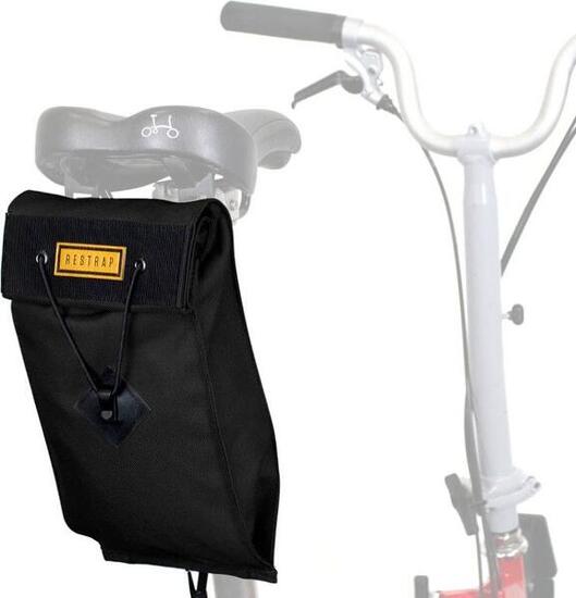 Sacoche de Selle pour Vélo Pliant Restrap City Saddle Bag Large Noir