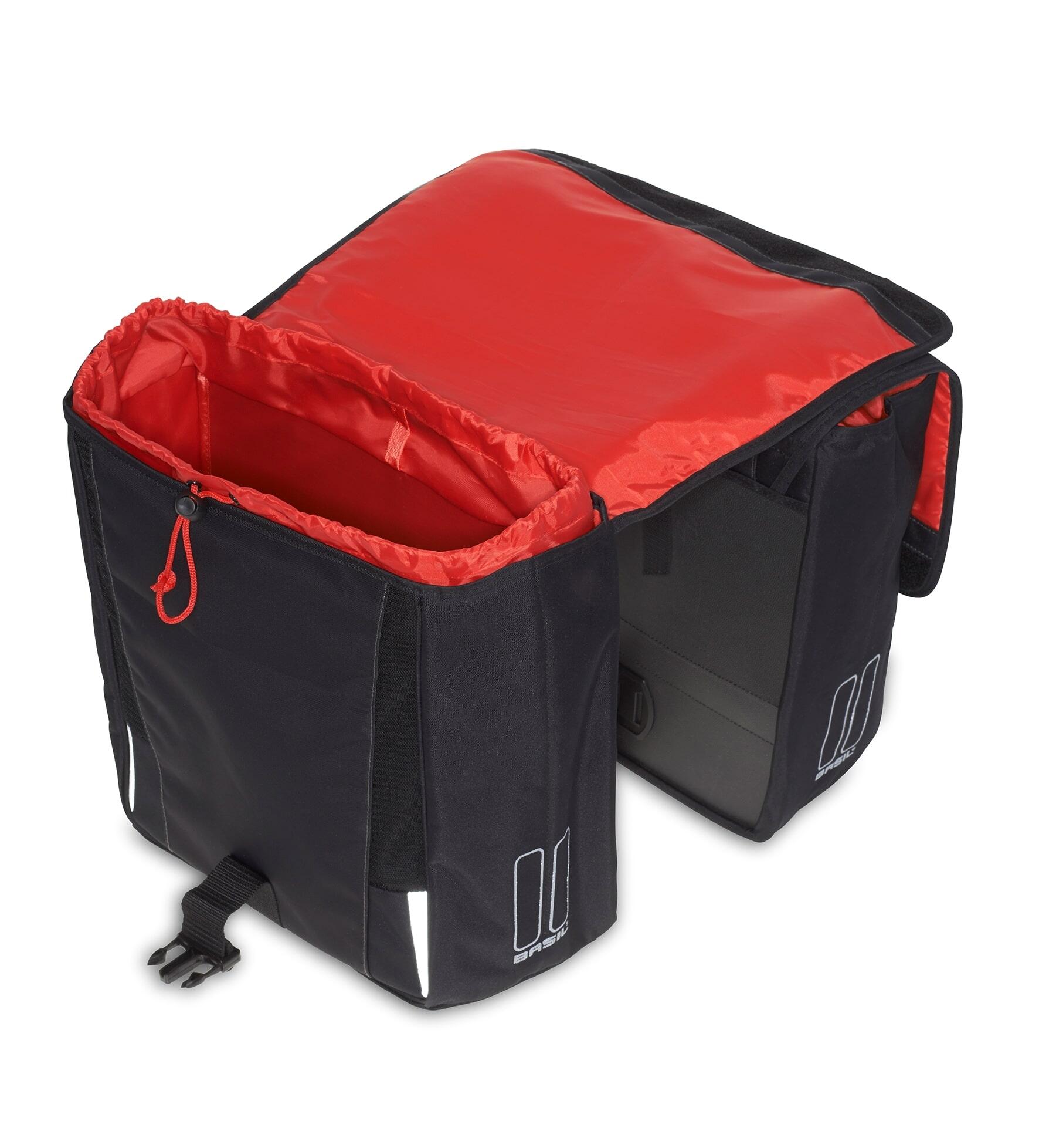 Basil Doppelpacktasche Sport Design schwarz, 35x14,5x43cm, 32ltr 2/6