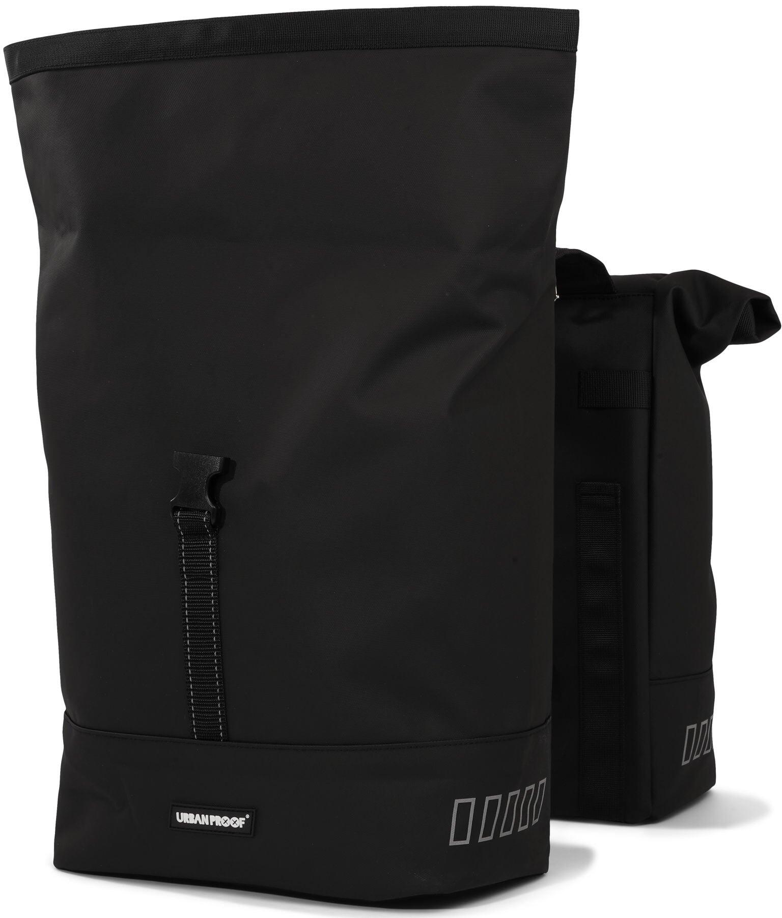 Sacoche vélo double recyclée Rolltop 38 litres 30 x 15 x 42 cm - noir 7/7