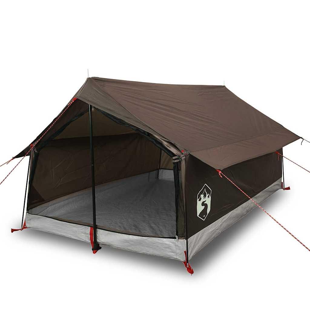 Tenda da campeggio impermeabile VidaXL 2 persone marrone 2/7