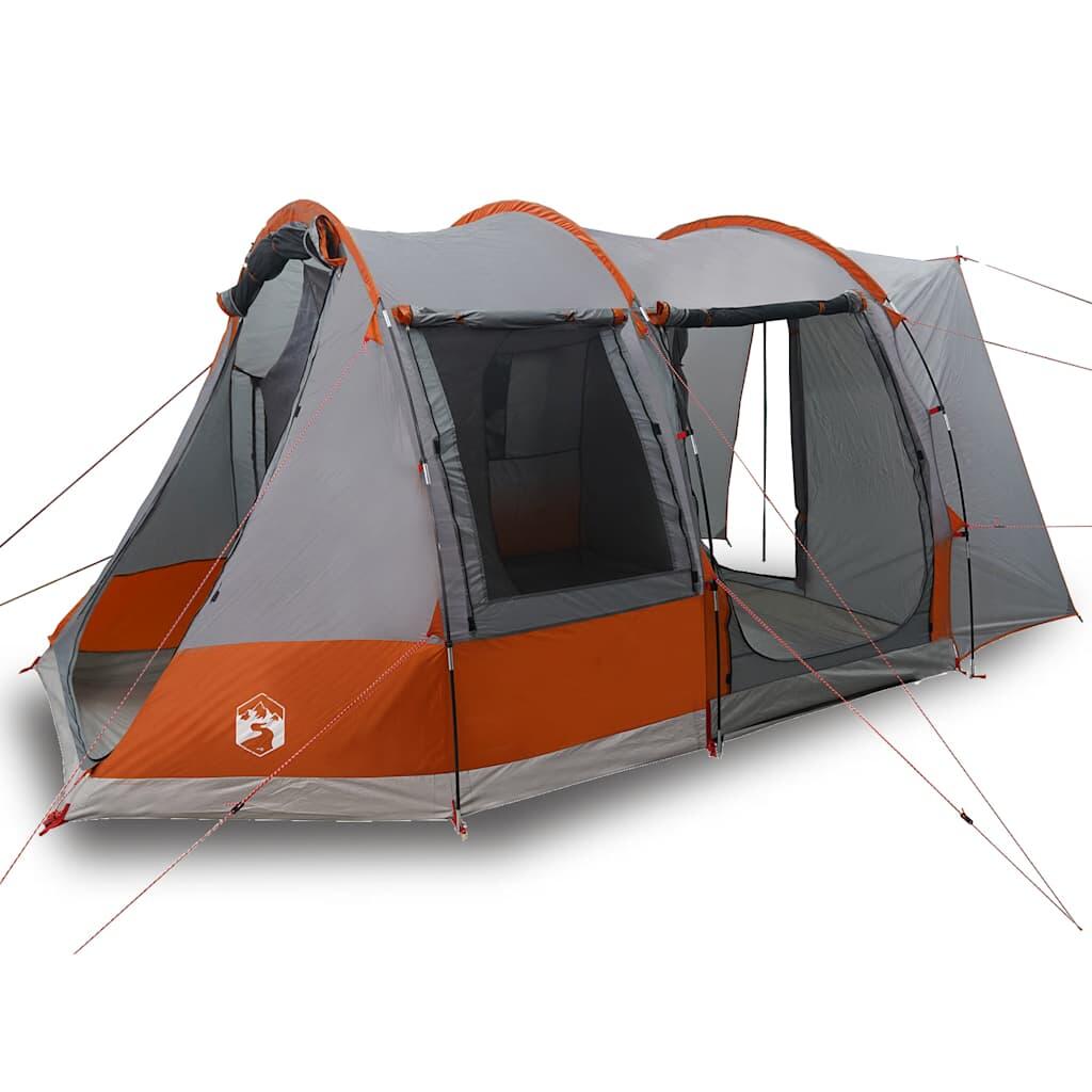 Tenda da Auto VidaXL 2 Persone Impermeabile Grigio e Arancione 2/4