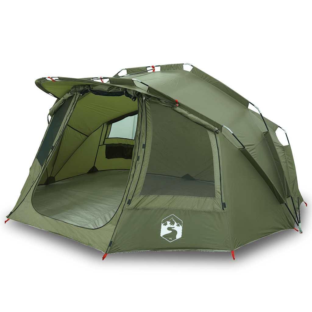 Tenda da pesca VidaXL 5 persone, impermeabile, verde oliva 2/7