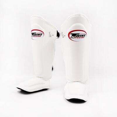 Twins sgs-10 scheenbeschermers kickboksen volwassenen white (wit)