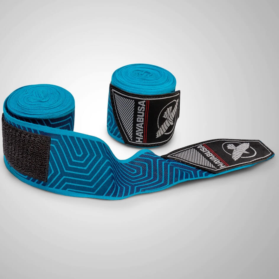 Bandaż bokserski HAYABUSA Perfect Stretch Blue Geo 2/3