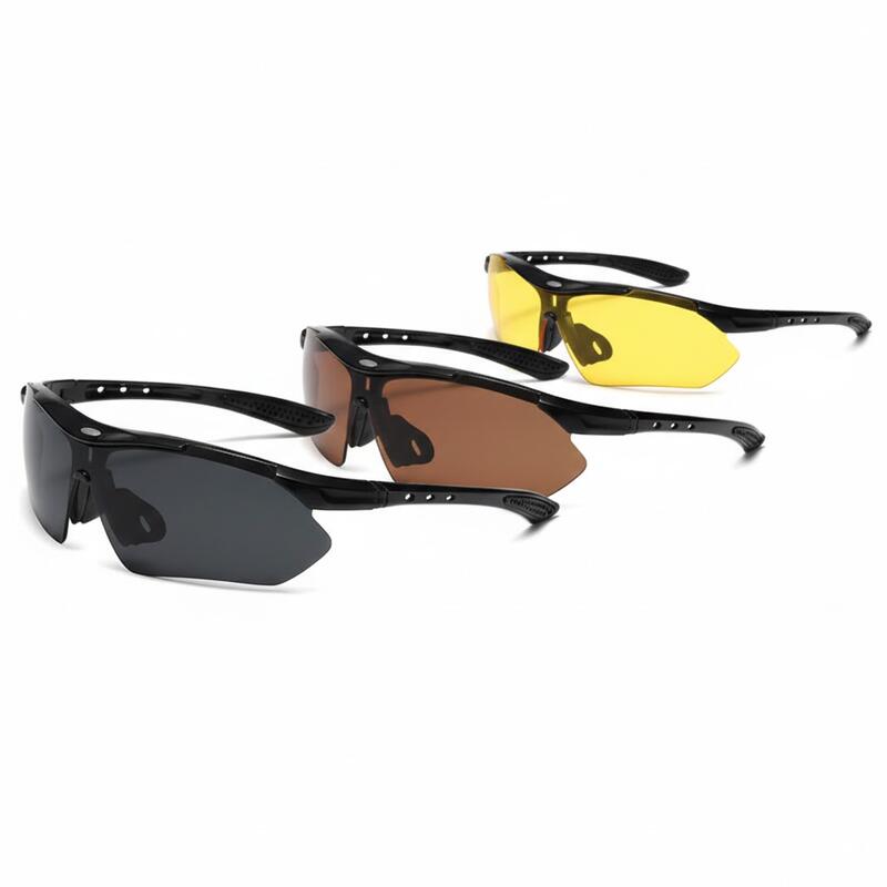 3 PCS Outdoor Sports Sunglasses - Yellow Brown Grey Lenses