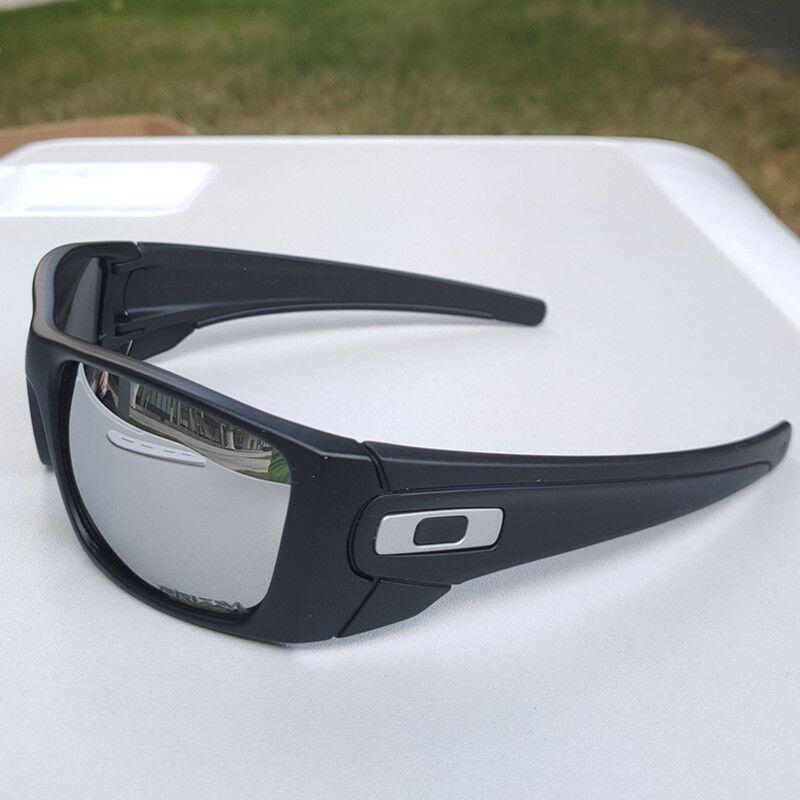 Sport Polarized Sunglasses with UV400 - Black frame Silver film