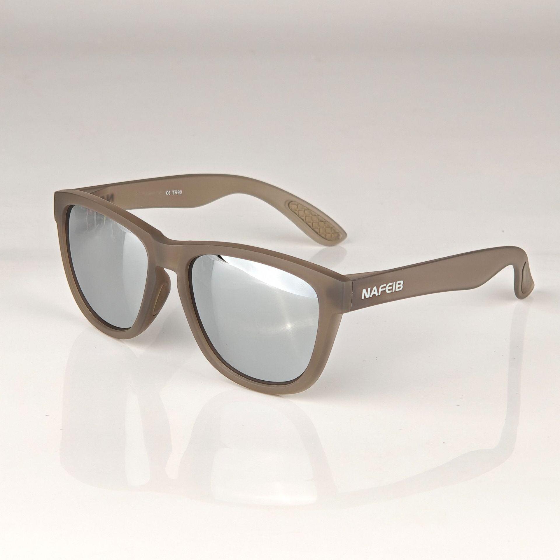 Lightweight TR90 Frame Polarized Sports Sunglasses - Transparent Gray