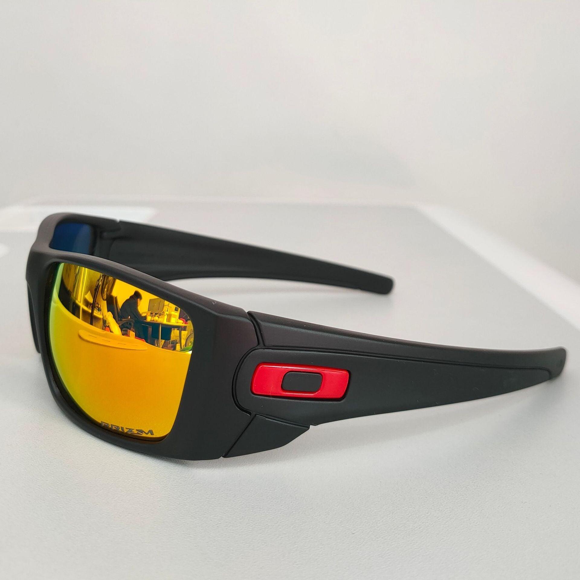 Sport Polarized Sunglasses with UV400 - Black frame Red film