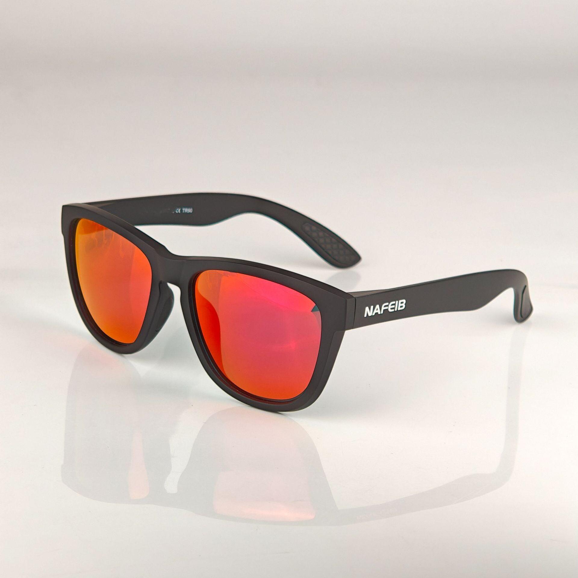 Lightweight TR90 Frame Polarized Sports Sunglasses - Black