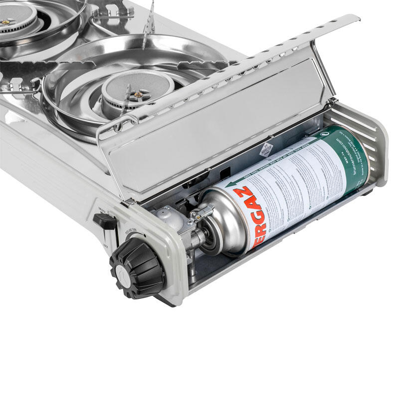 Réchaud à gaz Devil Double Camping 2 feux 30mBar x 2,2KW 5/7