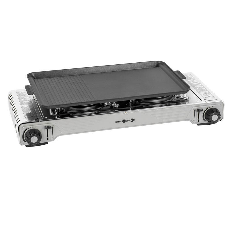 Réchaud à gaz Devil Double Camping 2 feux 30mBar x 2,2KW 4/7